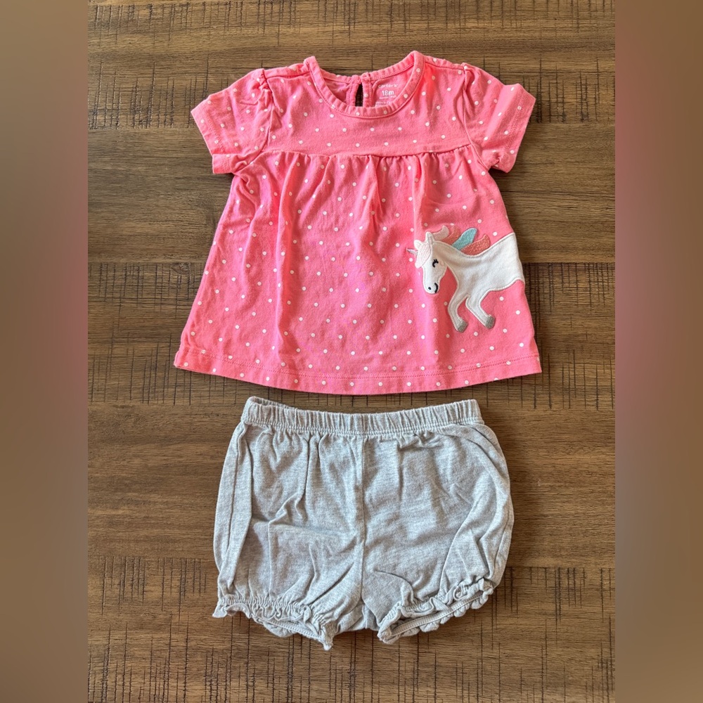 CARTER’S | Blouse & Shorts Set - 18 Months